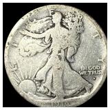 1916-D Silver Walking Liberty Half Dollar NICELY