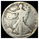 1916-D Silver Walking Liberty Half Dollar NICELY