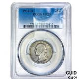 1932-D Washington Silver Quarter PCGS VF25