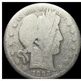1893 Silver Barber Quarter NICELY CIRCULATED NICE