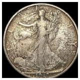 1918 Silver Walking Liberty Half Dollar ABOUT  UN