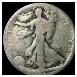 1921-D Silver Walking Liberty Half Dollar NICELY C