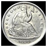 1838 Silver Seated Liberty Half Dime UNCIRCULATED