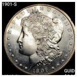 1901-S Morgan Silver Dollar CHOICE BU PL