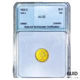 1855-O Type 2 Dollar NNC AU50