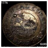 1776 Continental Dollar, Pewter CHOICE BU