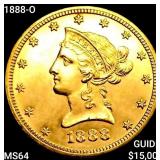 1888-O $10 Gold Eagle CHOICE BU