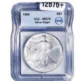 1999 Silver Eagle ICG MS70