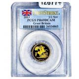 2013 Great Britain Gold 1/2 Sovereign 0.1176oz AGW