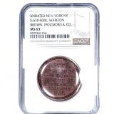 New York NY Maroon Brown, Pangborn&Co. Token NGC