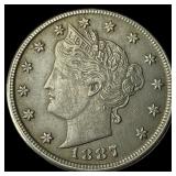 1887 Liberty Head Nickel CLOSELY UNCIRCULATED