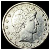 1900-S Barber Silver Quarter CHOICE AU CHOICE AU