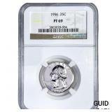 1956 Washington Silver Quarter NGC PF69