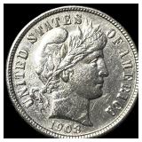 1908-S Silver Barber Dime UNCIRCULATED