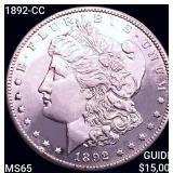 1892-CC Morgan Silver Dollar GEM BU