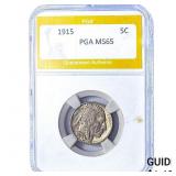 1915 Buffalo Nickel PGA MS65