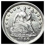 1849 Seated Liberty Half Dime HIGH GRADE