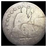 1858-S Silver Seated Liberty Quarter NICELY  CIRC
