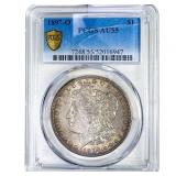 1897-O Morgan Silver Dollar PCGS AU55