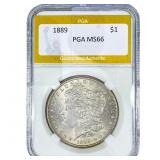1889 Morgan Silver Dollar PGA MS66