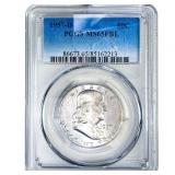 1957-D Franklin Half Dollar PCGS MS65 FBL