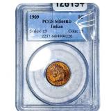 1909 Indian Head Cent PCGS MS64 RD