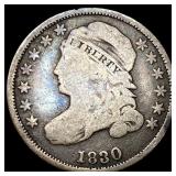 1830 Silver Capped Bust Dime NICELY CIRCULATED N