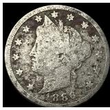 1886 Liberty Head Nickel NICELY CIRCULATED NICELY