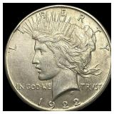 1922-S Silver Peace Dollar UNCIRCULATED UNCIRCULA