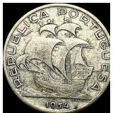 1954 Portugal Silver 10 Escudos HIGH GRADE HIGH G