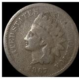 1867 Indian Head Cent NICELY CIRCULATED NICELY CI