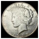 1925-S Silver Peace Dollar NEARLY UNCIRCULATED N