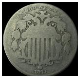 1873 Shield Nickel NICELY CIRCULATED