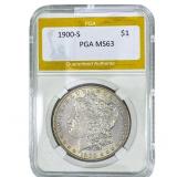 1900-S Morgan Silver Dollar PGA MS63