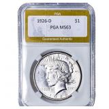 1926-D Silver Peace Dollar PGA MS63