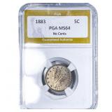 1883 Liberty Victory Nickel PGA MS64 No Cents