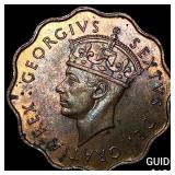 1949 Cyprus Bronze 1/2 Piastres