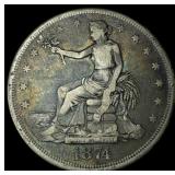 1874 Silver Trade Dollar LIGHTLY CIRCULATED