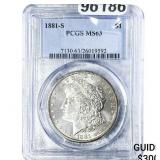 1881-S Morgan Silver Dollar PCGS MS63