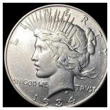 1934-D Silver Peace Dollar CHOICE AU