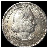 1893 Silver Columbian Half Dollar NEARLY  UNCIRCU