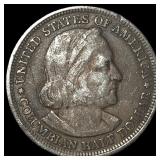 1893 Silver Columbian Expo Half Dollar NEARLY  UN