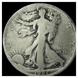 1921 Silver Walking Liberty Half Dollar NICELY CIR