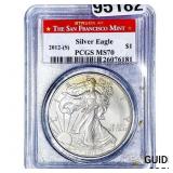 2012-S Silver Eagle PCGS MS70