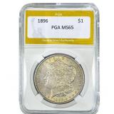 1896 Morgan Silver Dollar PGA MS65