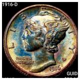 1916-D Mercury Dime GEM BU
