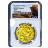 2015 $50 Gold Buffalo 1oz AGW NGC MS710
