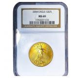 2004 $25 Gold Eagle 1/2oz AGW NGC MS69
