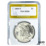 1884-O Morgan Silver Dollar PGA MS66