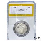1930-S Standing Liberty Quarter PGA MS64+ FH